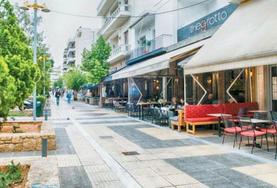 Modern 2Br City Flat 10Min From The Beach Athena Bagian luar foto